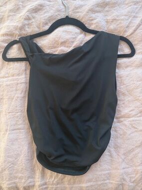 Garage Black Asymmetric One-Shoulder Camisole